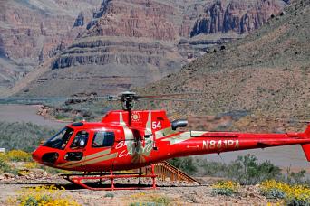 Grand Canyon West Rim by Luxury Limo Van with Helicopter, Skywalk Tickets and Hoover Dam Photo Stop