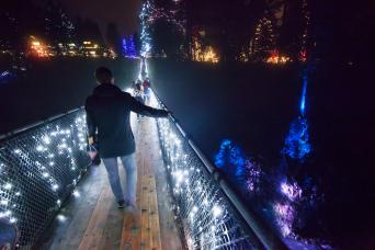 Vancouver City and Capilano Suspension Bridge - Winter Canyon Lights Tour